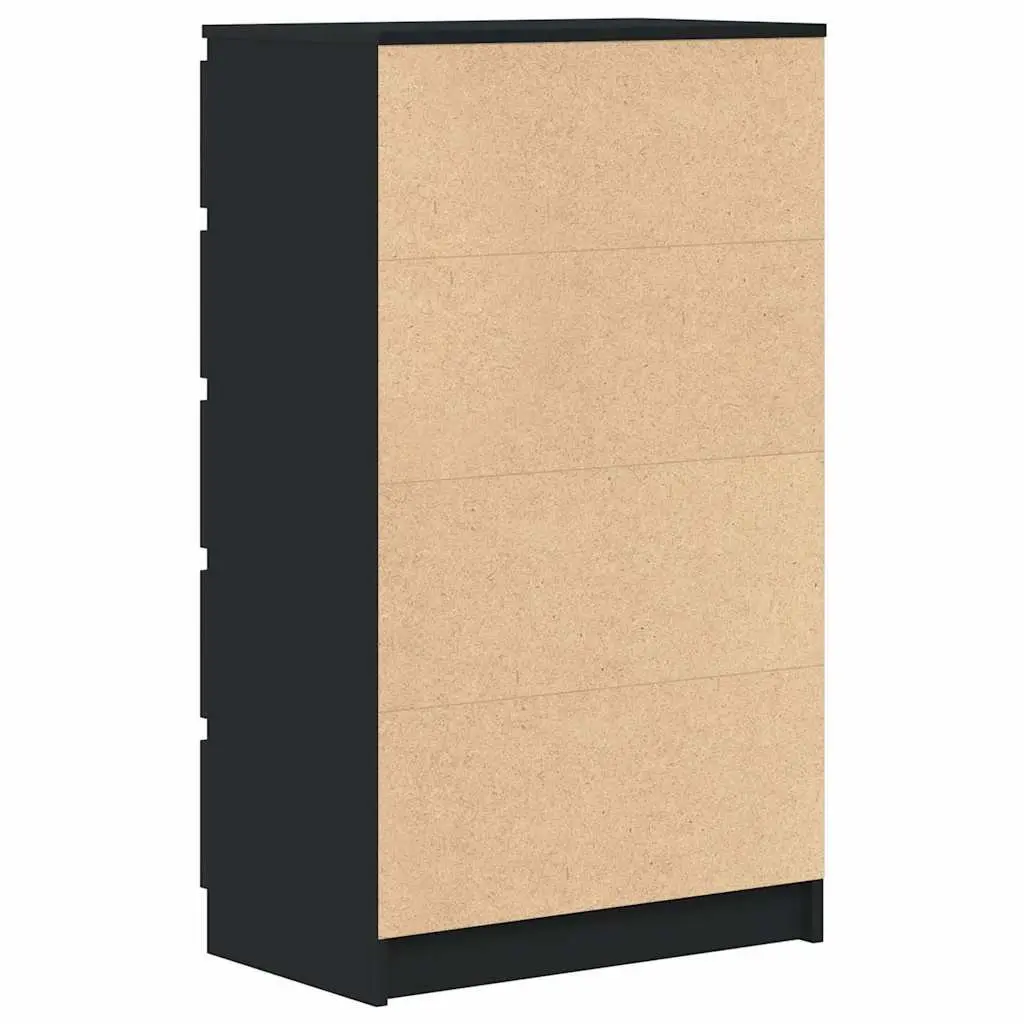 Black Drawer Cabinet with 5 Spacious Drawers