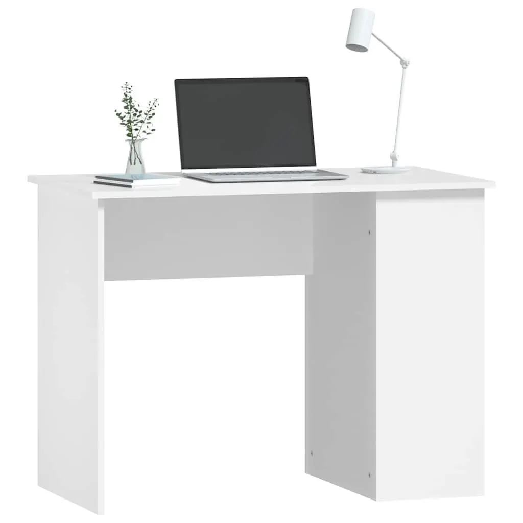 Office Desk Engineered Wood 100x55x75cm White