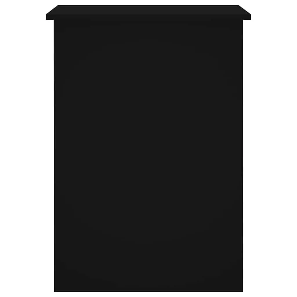 Black Office Desk with Storage Compartments
