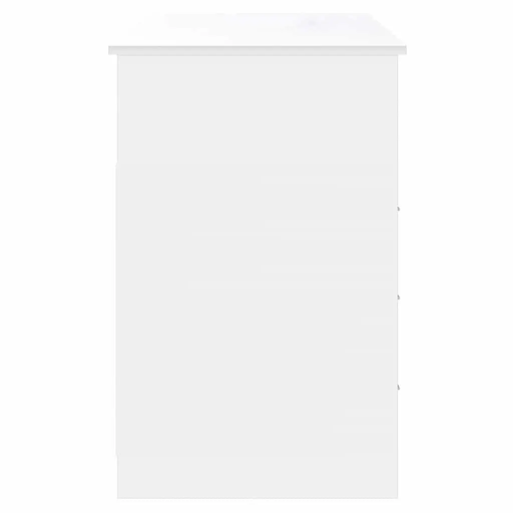 White Office Desk with 3 Drawers 102x50x76cm