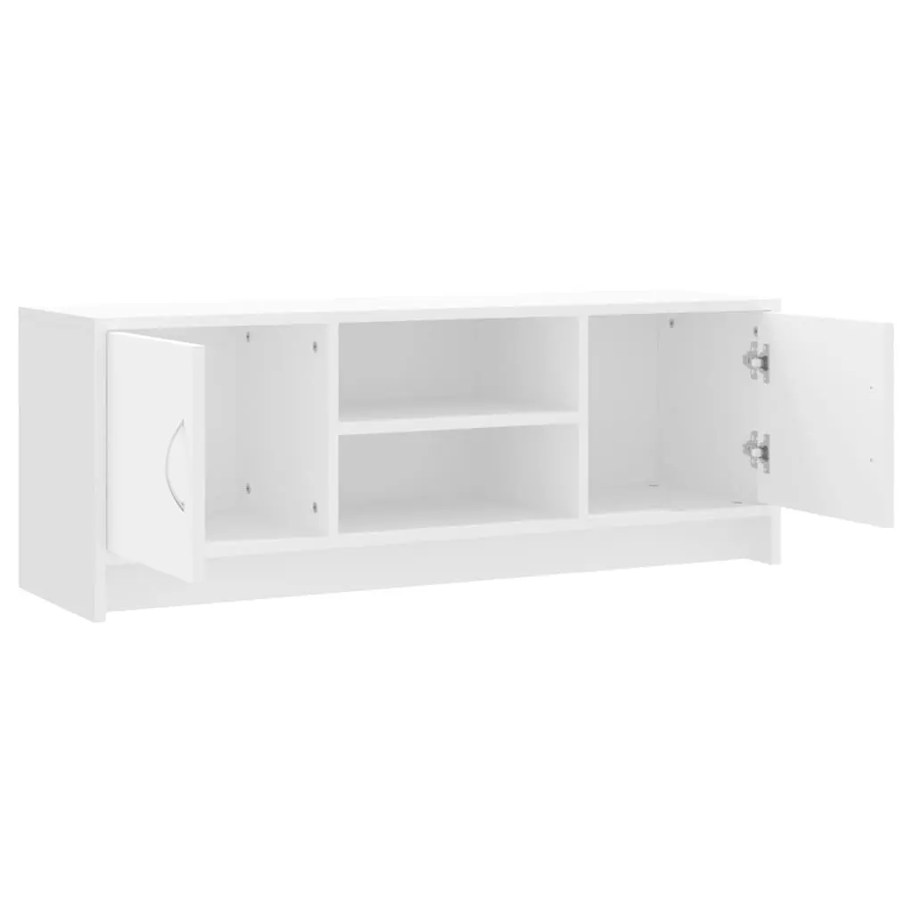 White TV Cabinet with Ample Storage