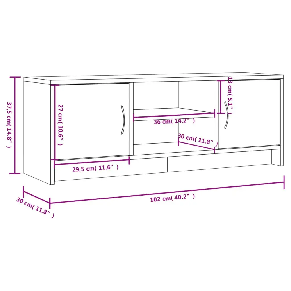 White TV Cabinet with Ample Storage