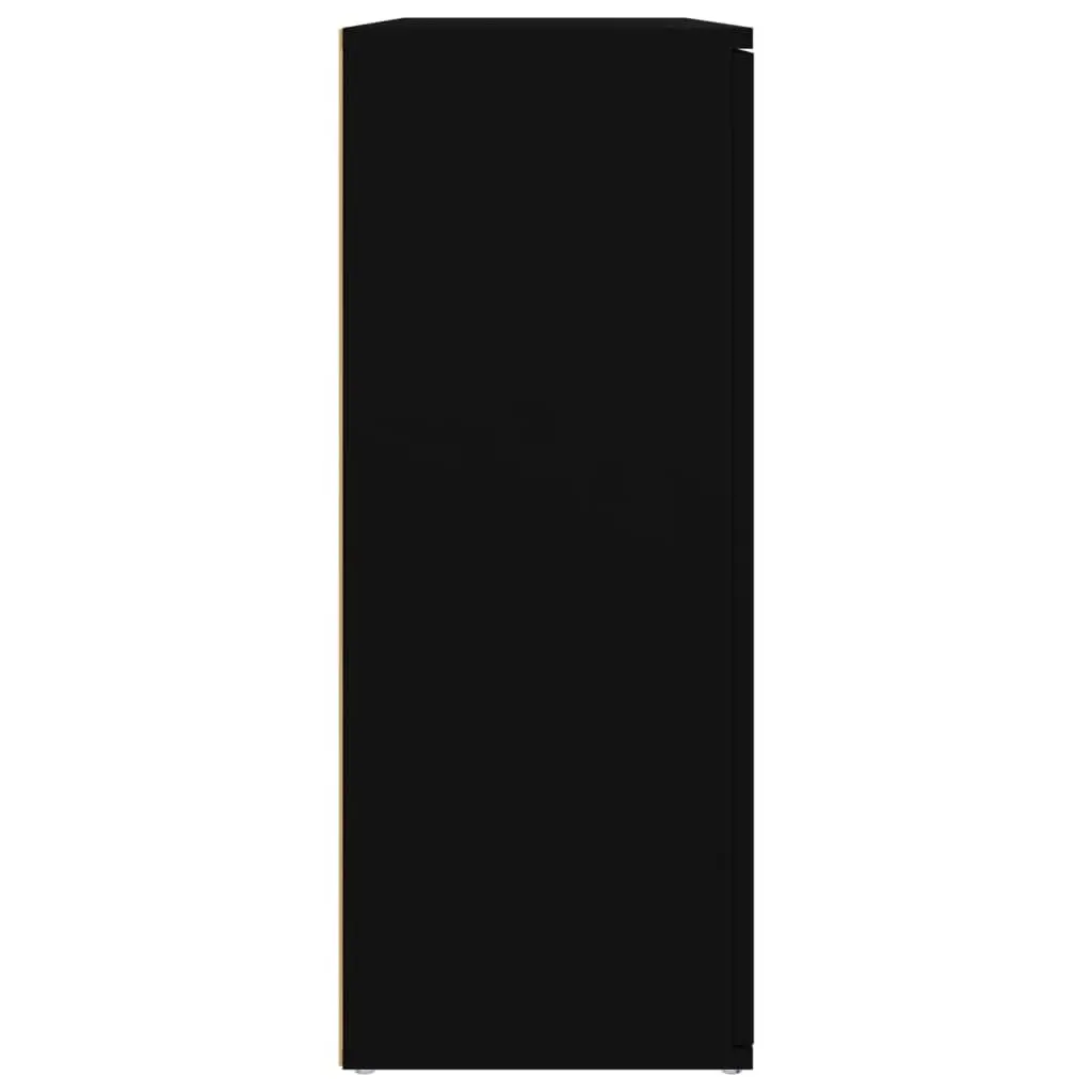 Black Sideboard Cabinet 91x29.5x75cm