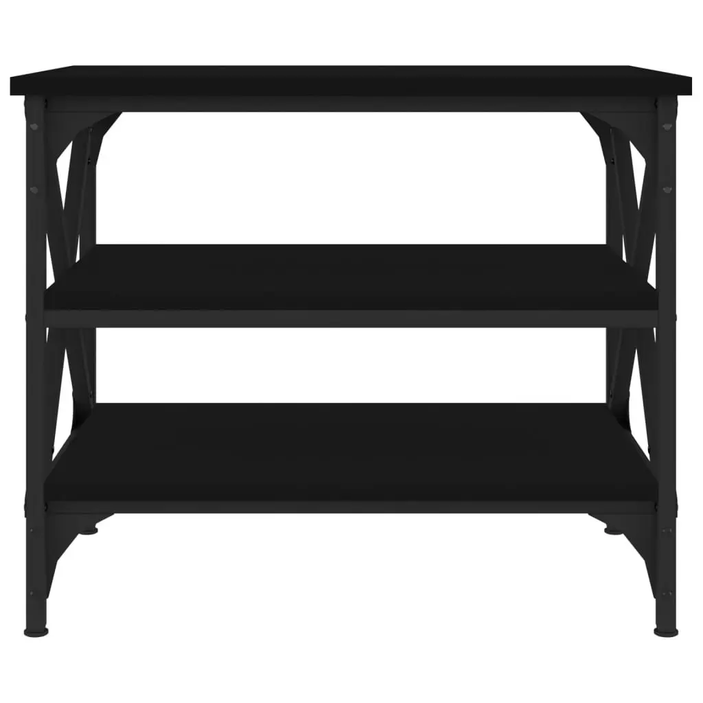Black Side Table 55x38x45cm for Storage