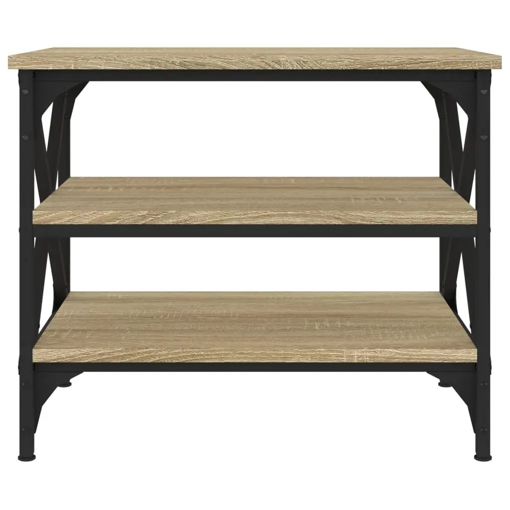 Brown Engineered Wood Side Table for Living Spaces