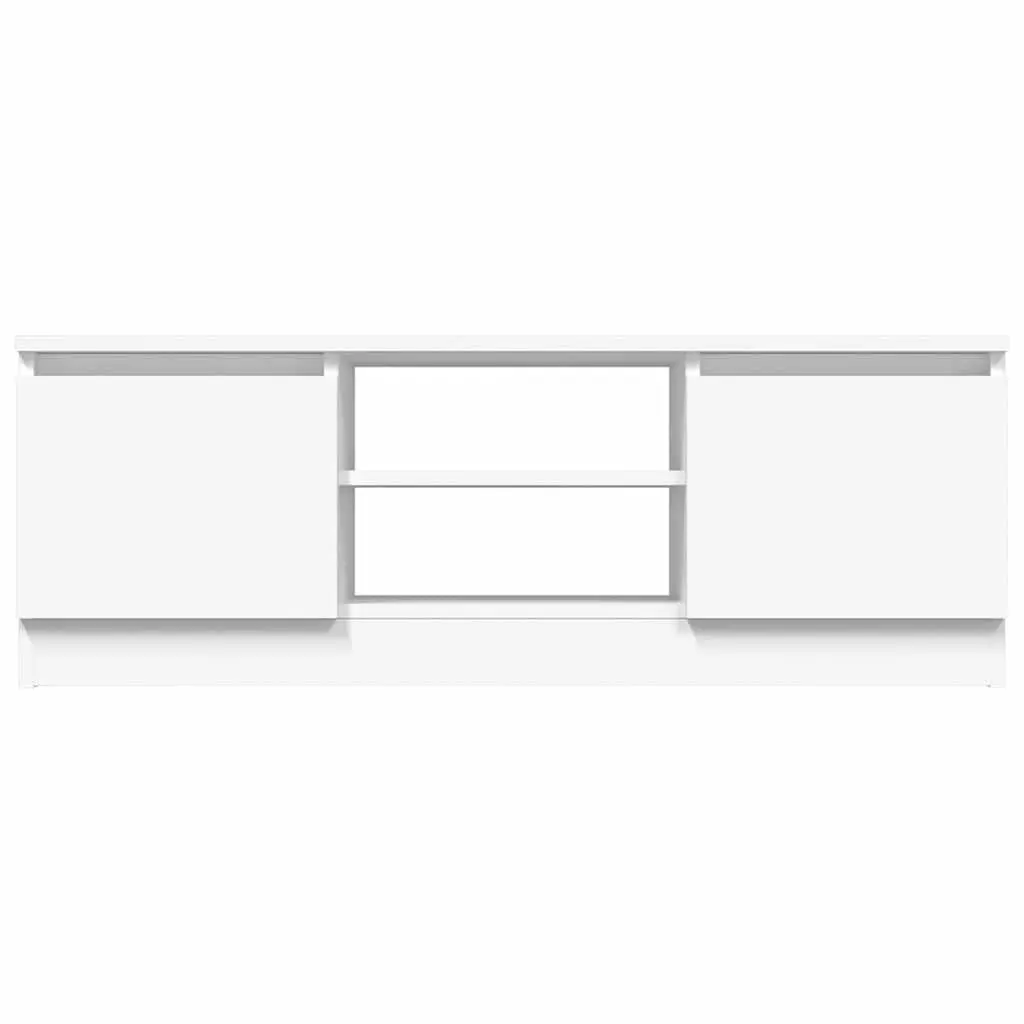 White TV Cabinet with Door for Organized Storage