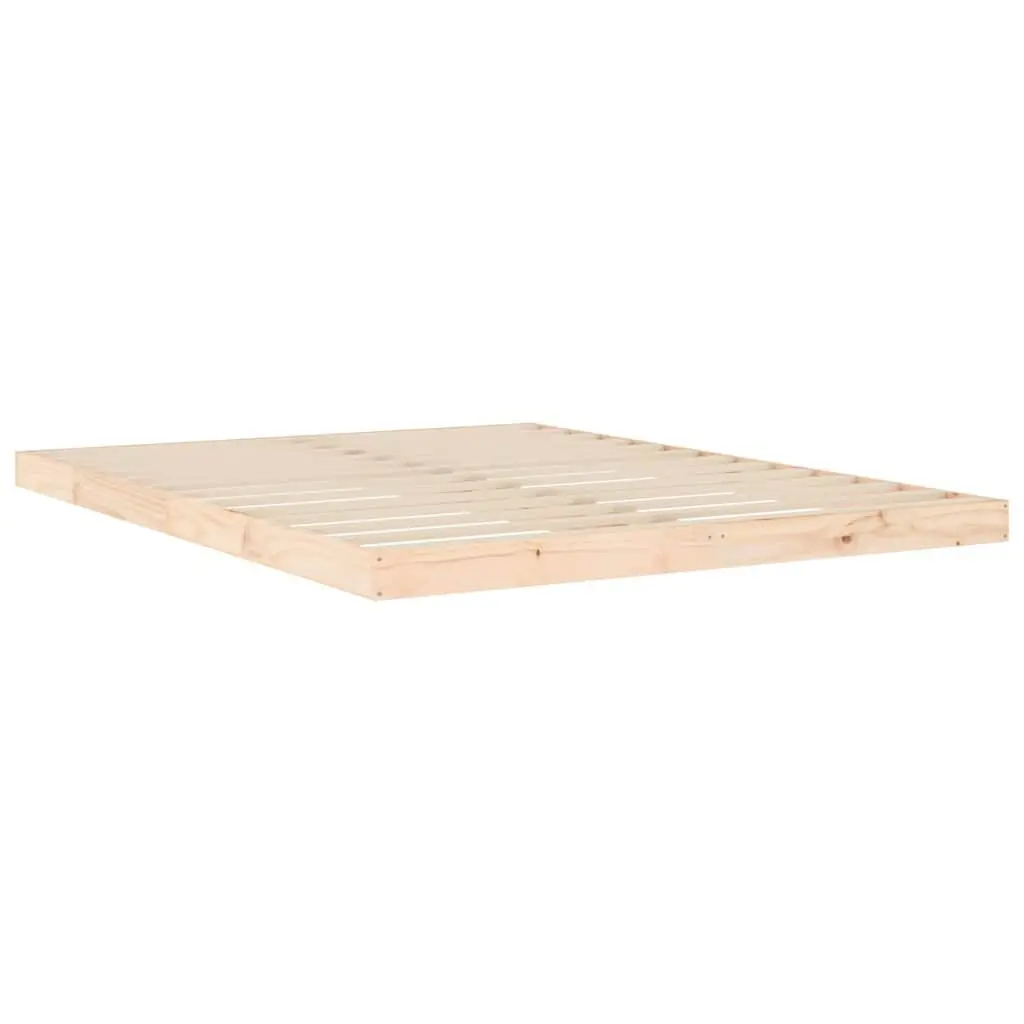 Solid Pine Wood Bed Frame 150x200 cm for Sturdy Support