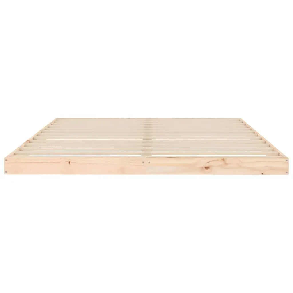 Solid Pine Wood Bed Frame 150x200 cm for Sturdy Support