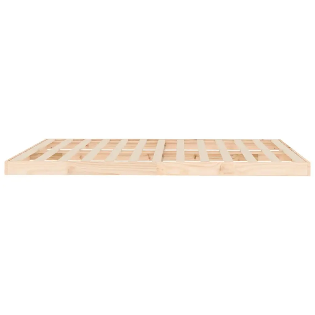 Solid Pine Wood Bed Frame 150x200 cm for Sturdy Support
