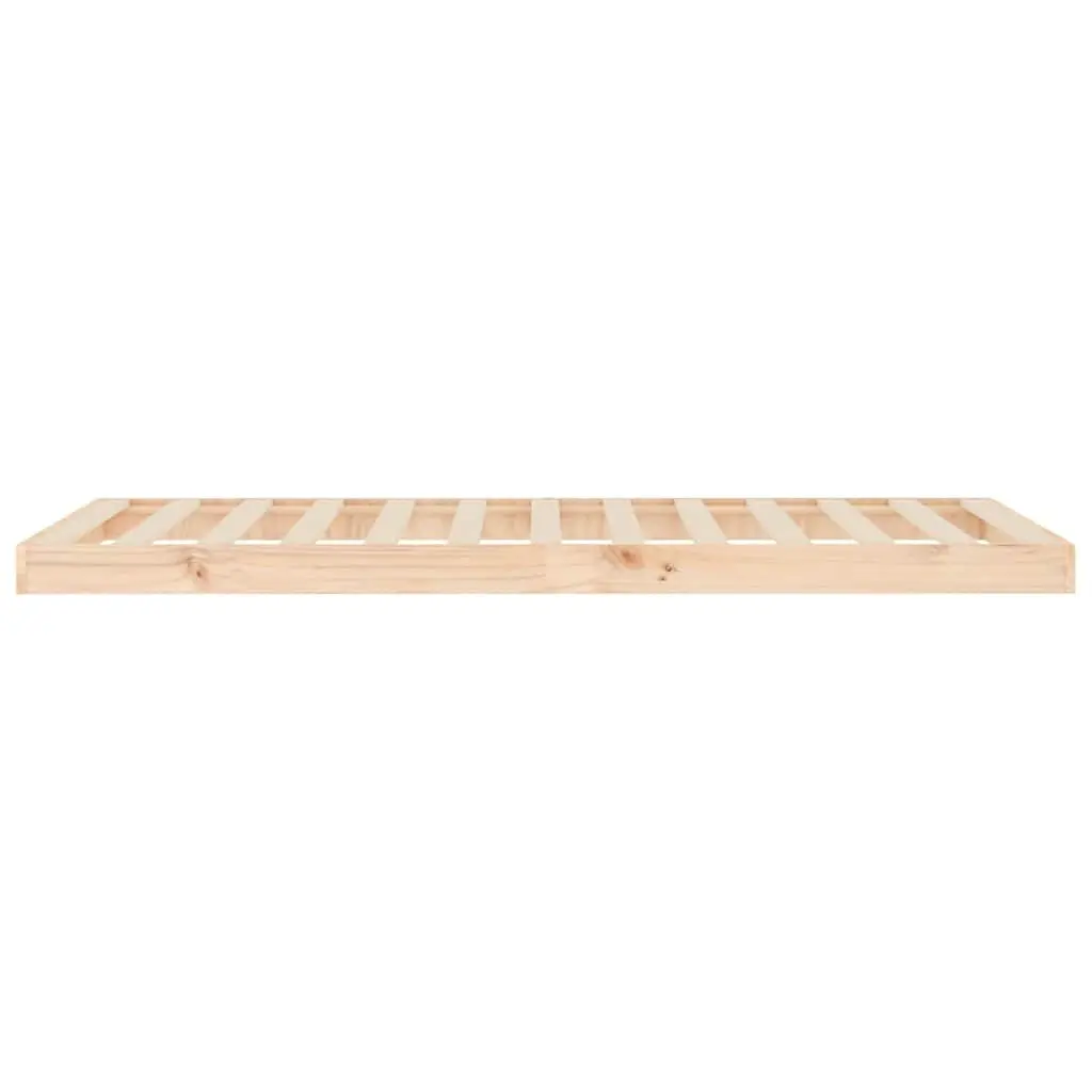 Solid Wood Pine Bed Frame 90x190 cm in Brown