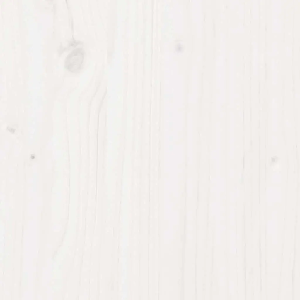 Solid Pine White Wooden Bench with Storage Box
