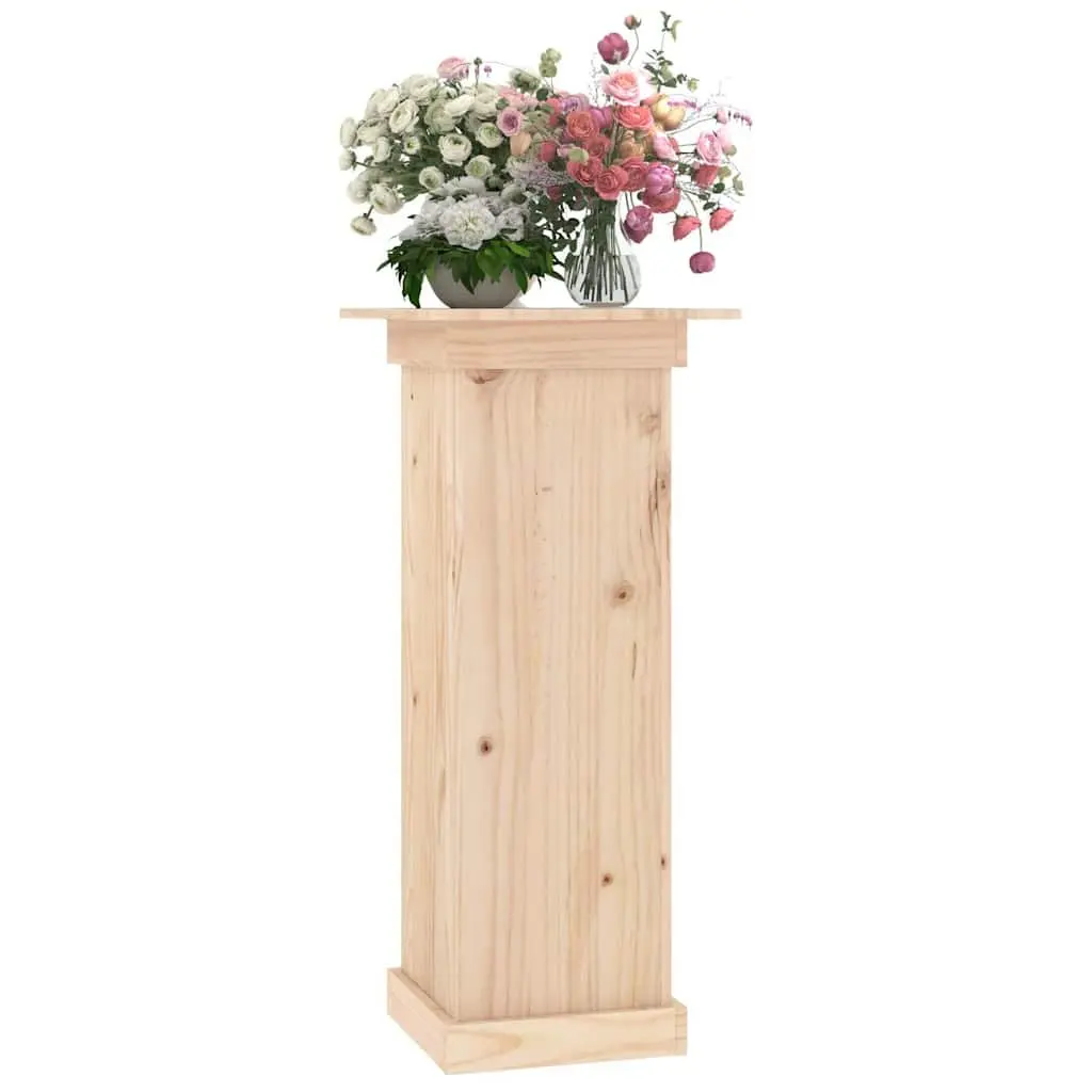 Solid Pine Wood Flower Stand 40x40x90 cm
