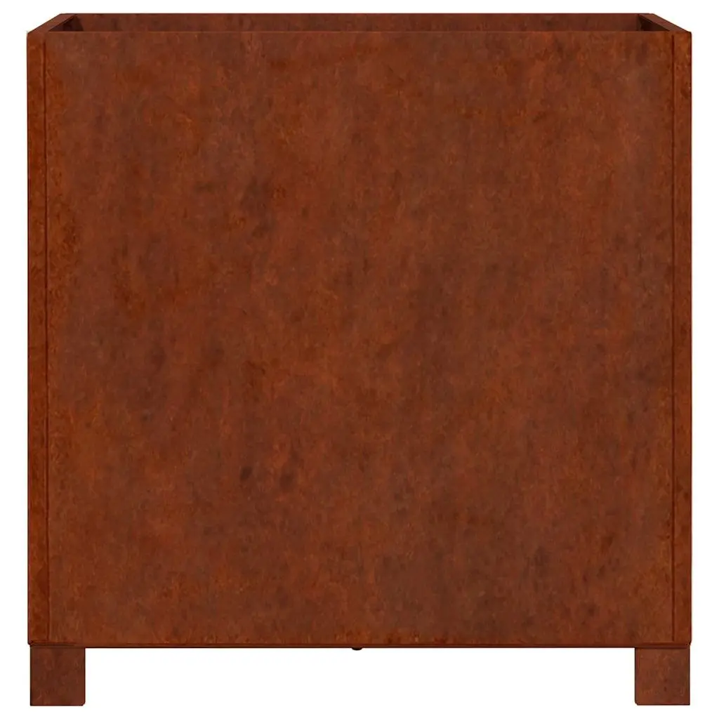 Planters with Legs Corten Steel 50x50x50 cm Brown 2 pcs