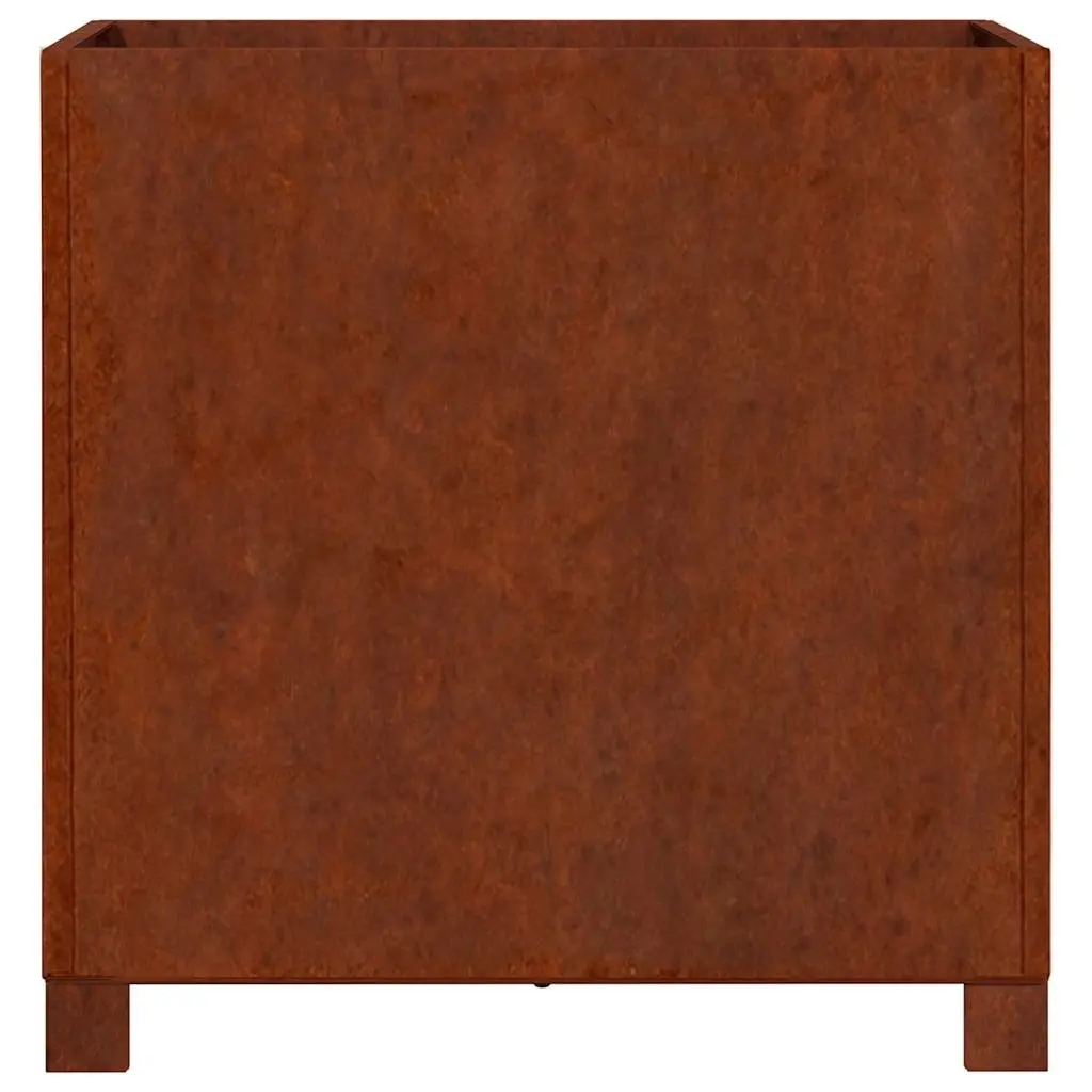 Planters with Legs Corten Steel 50x50x50 cm Brown 2 pcs