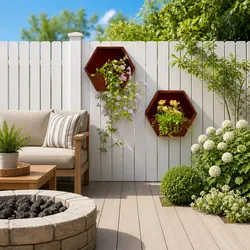 2-Piece Corten Steel Wall Planters 30x10x25 cm