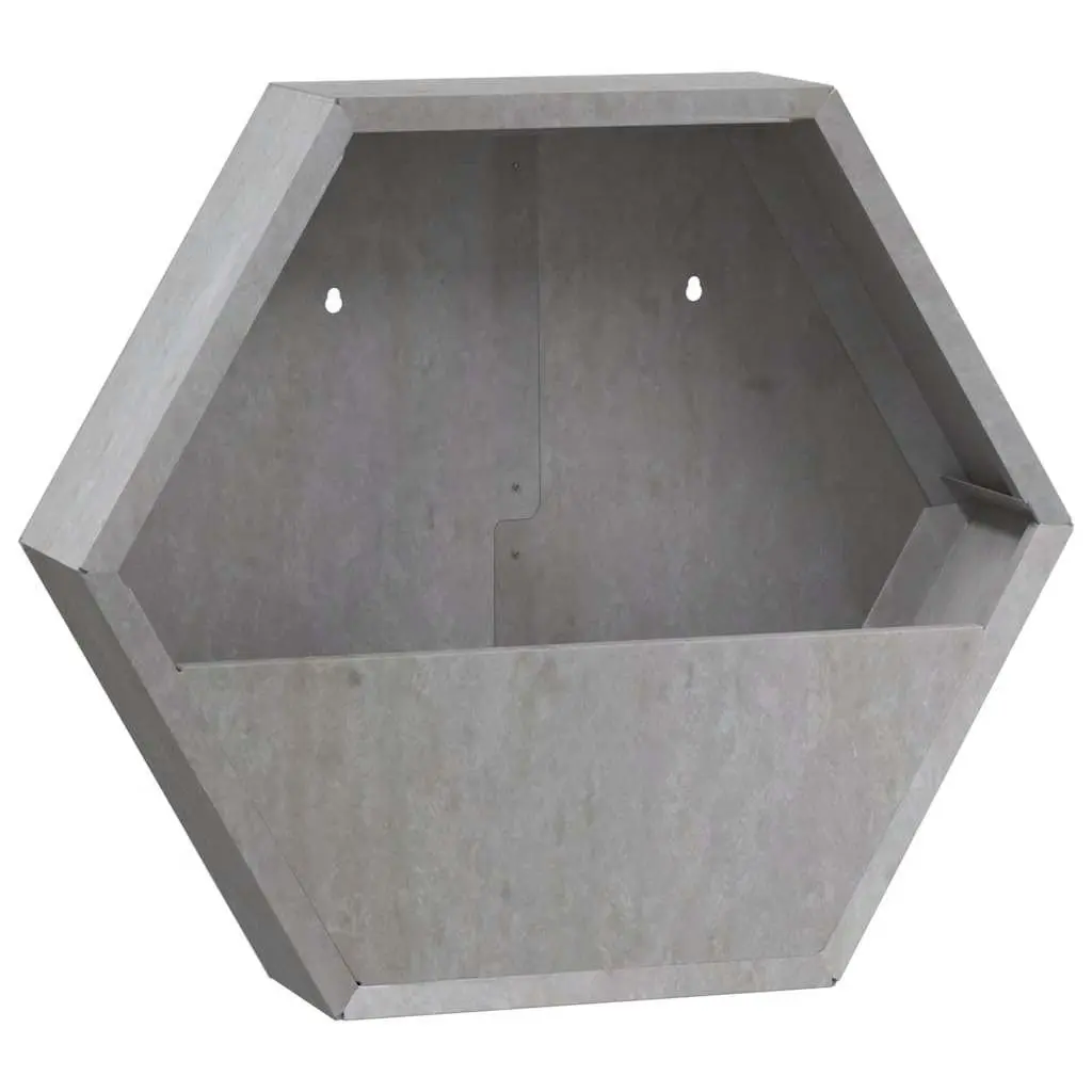 Wall Planters 2 Pieces Corten Steel 46x10x40 cm Garden Balcony Patio Decor Box