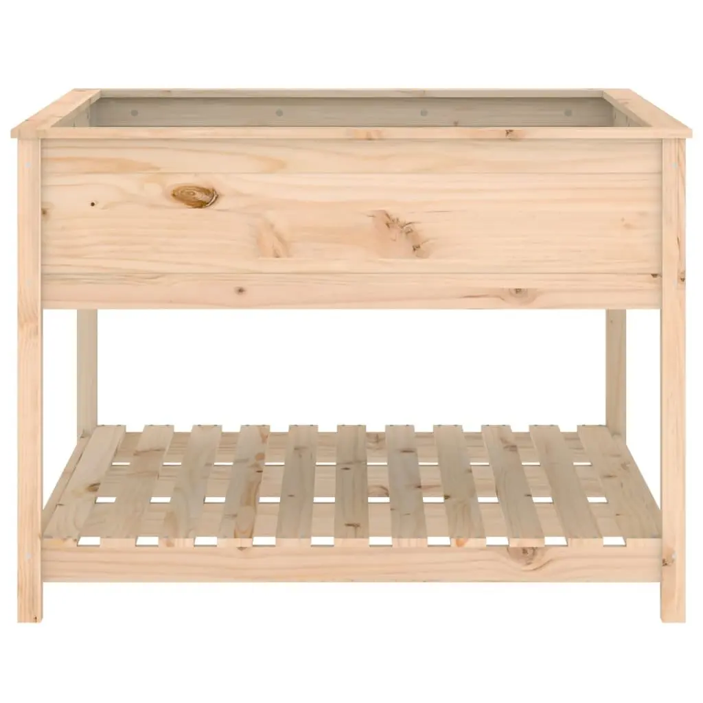 Wooden Planter Solid Pine Wood 111.5x111.5x81 cm Brown