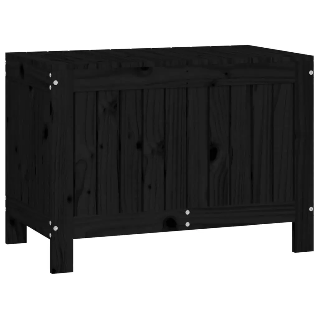 Black Outdoor Storage Box for Garden Tools and More