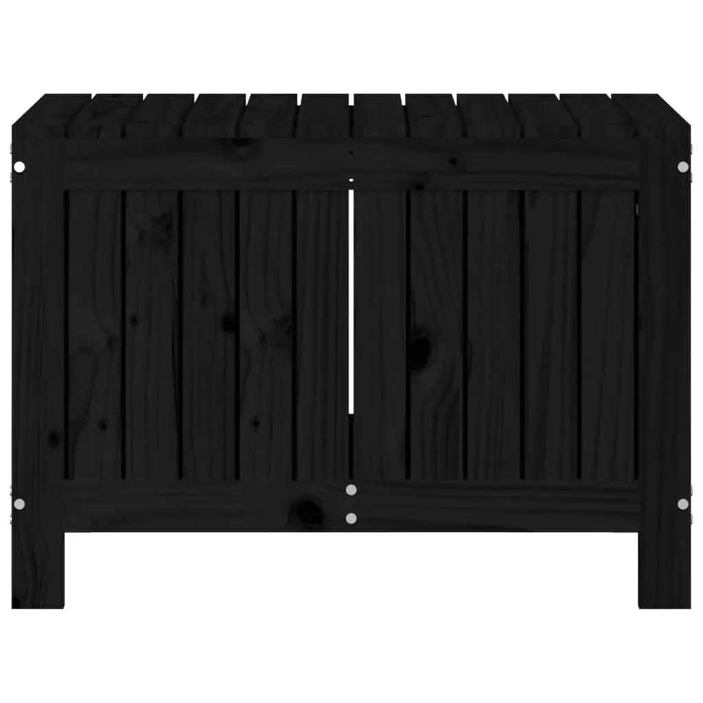 Black Outdoor Storage Box for Garden Tools and More