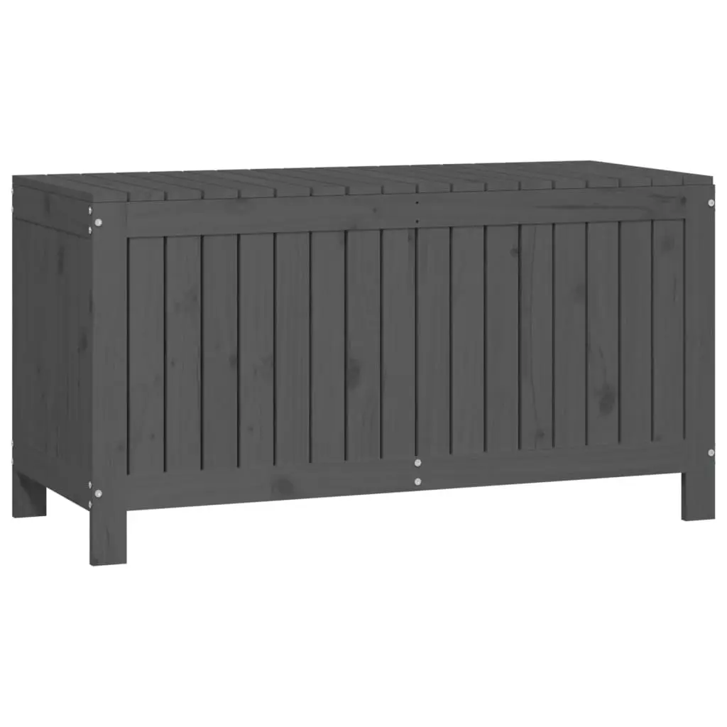 Grey Garden Storage Box 115x49x60 cm Solid Pine