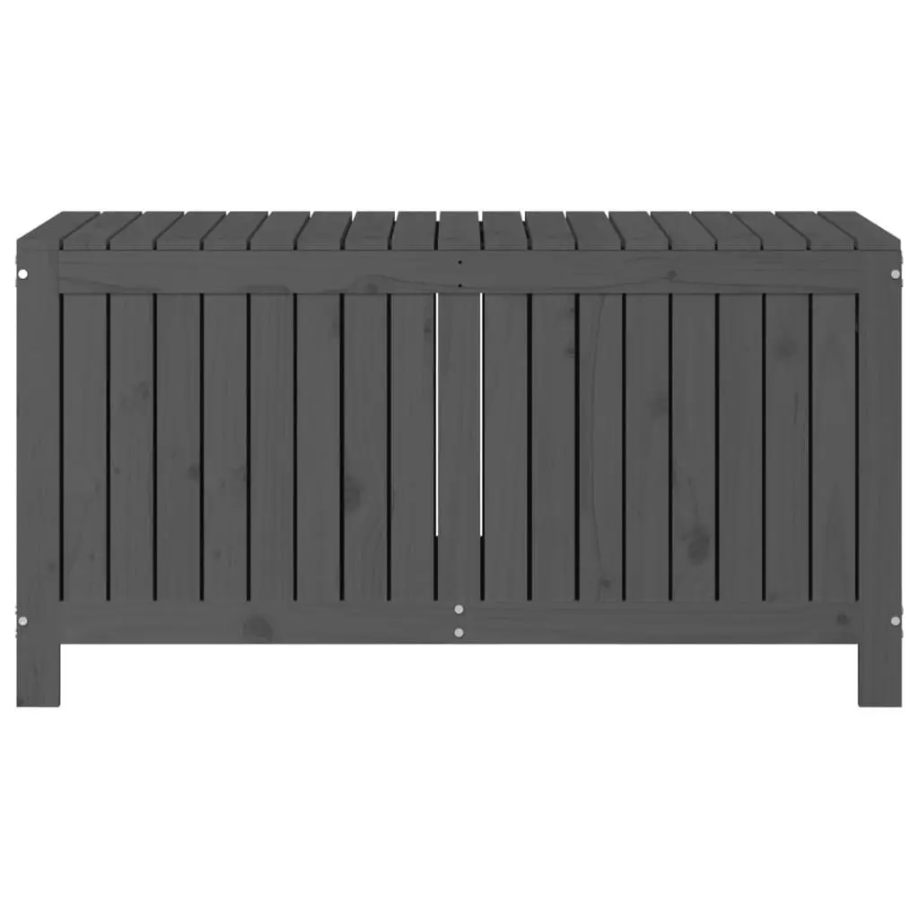 Grey Garden Storage Box in Solid Pine Wood
