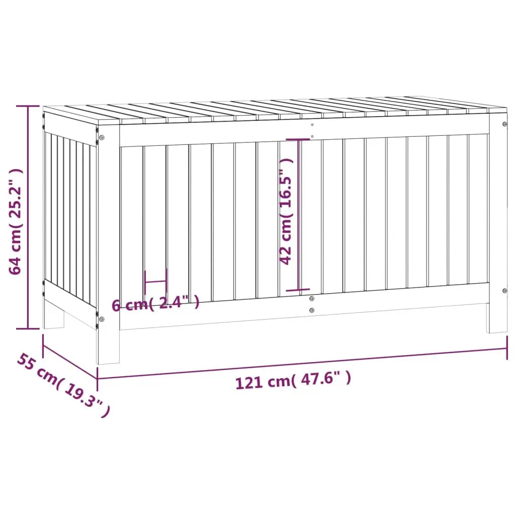 Black Wooden Garden Storage Box with Hydraulic Lid