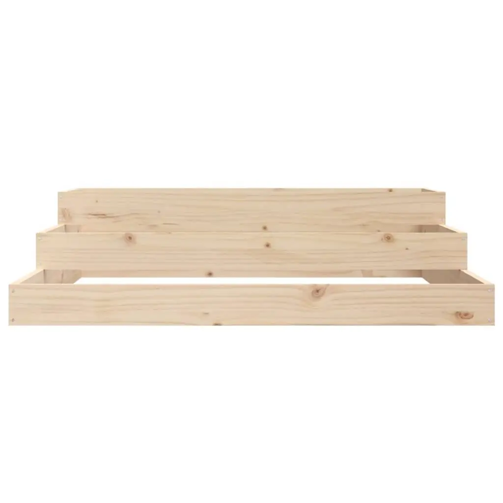 Solid Pine Wooden Planter Box 107x107x27 cm