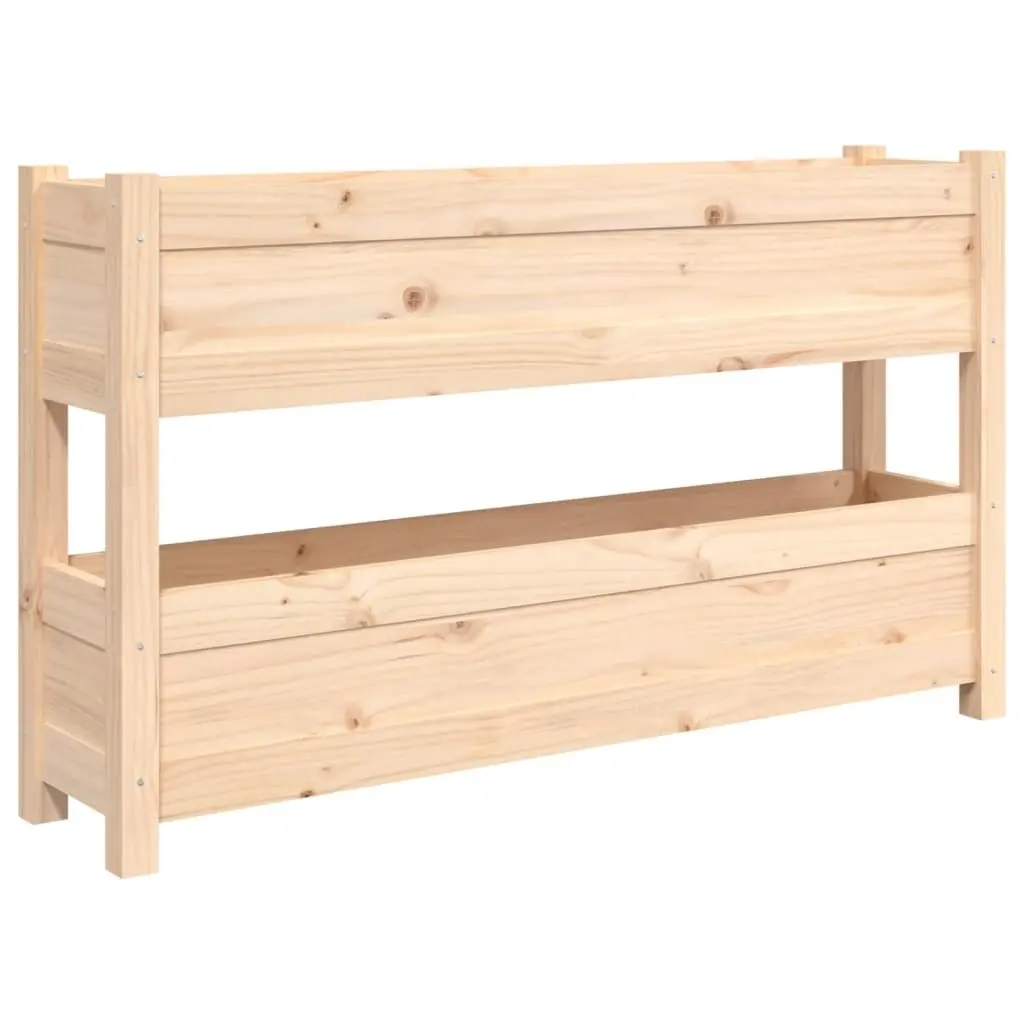 Wooden Planter Box with Solid Pine Construction