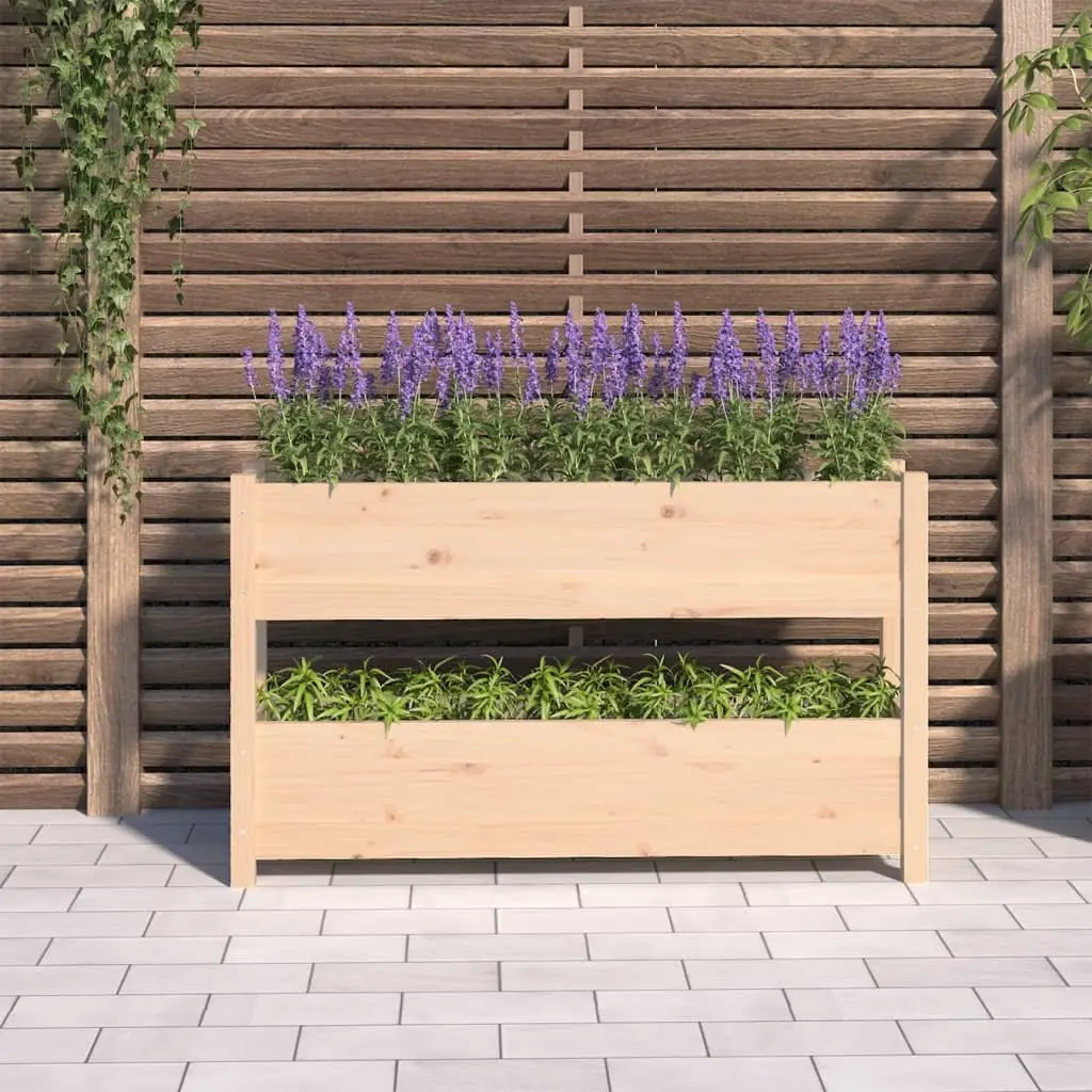 Wooden Planter Box with Solid Pine Construction
