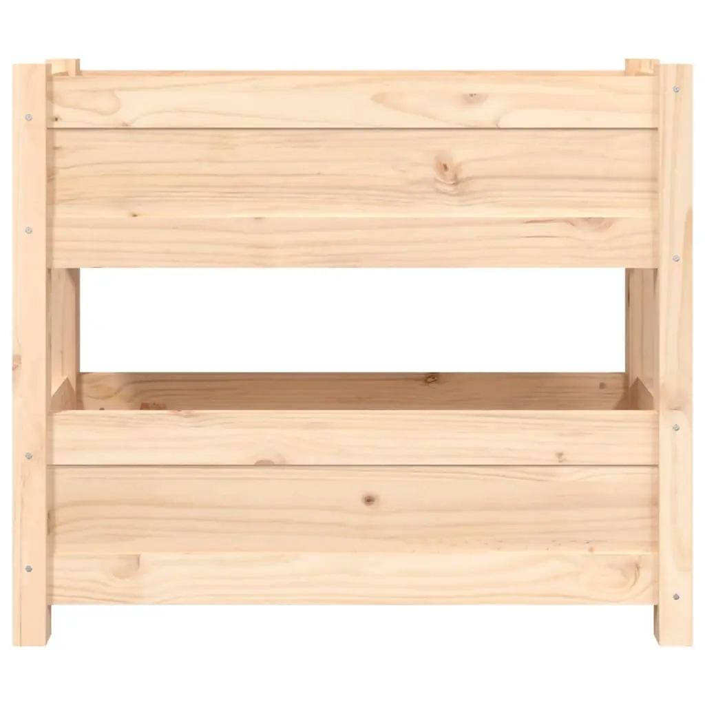 Wooden Planter with Two Flower Boxes for Garden