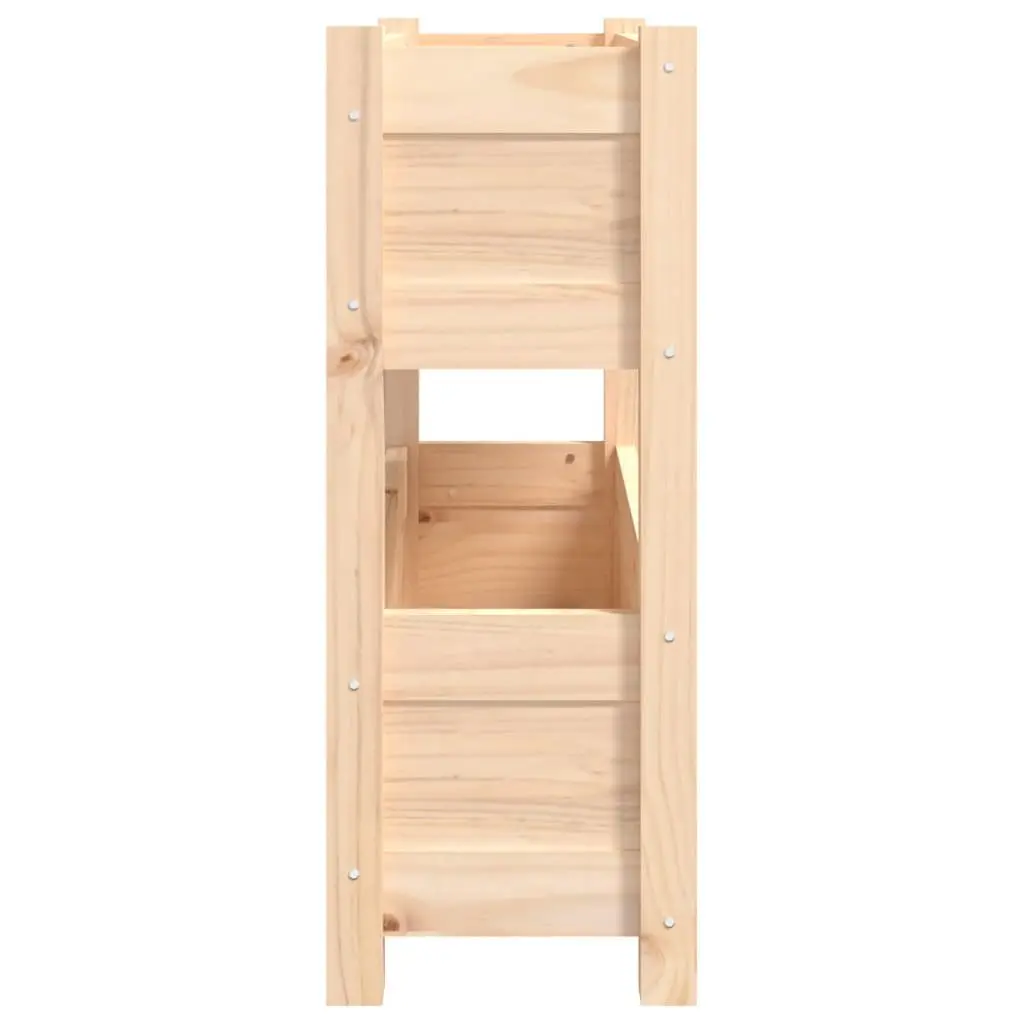 Wooden Planter with Two Flower Boxes for Garden