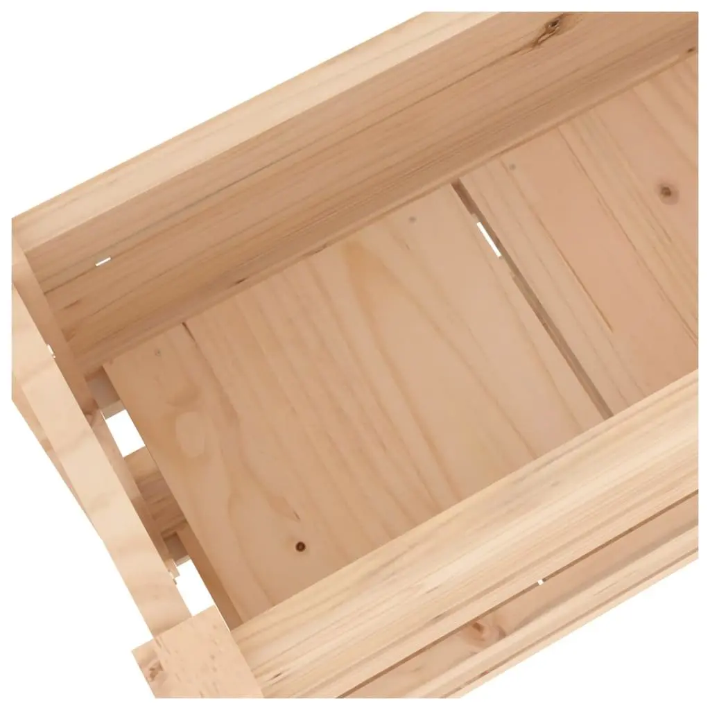 Wooden Planter with Two Flower Boxes for Garden