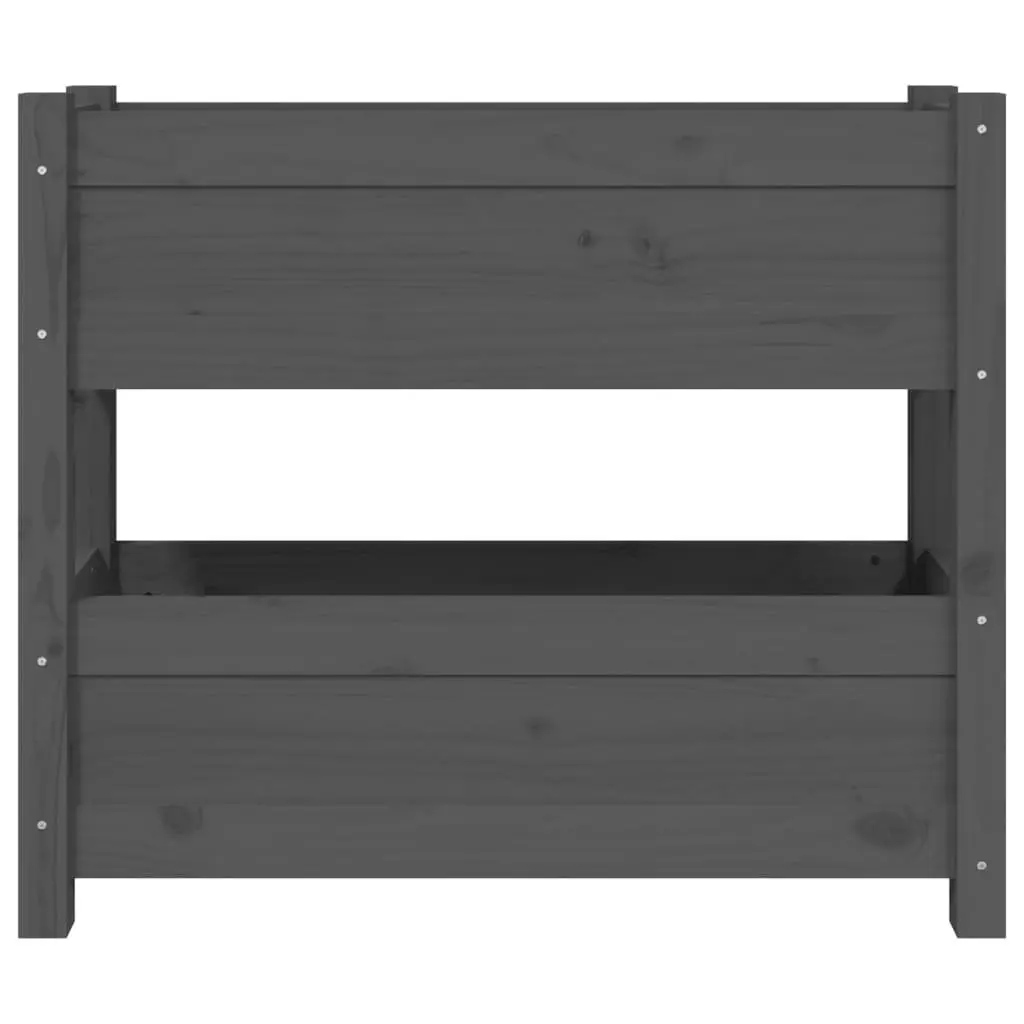 Pine Wood Planter with 2 Flower Boxes