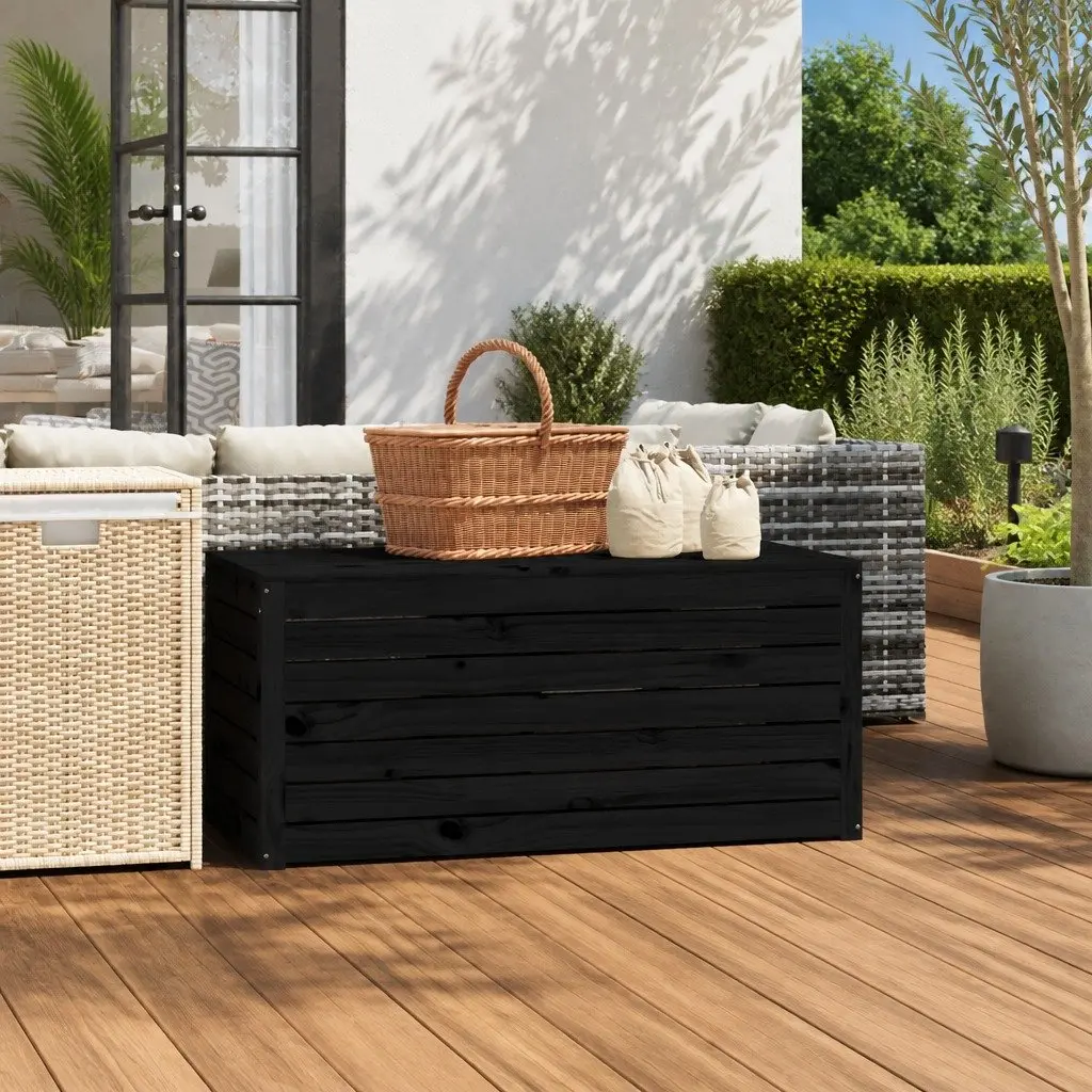 Solid Pine Wood Outdoor Storage Box for Garden