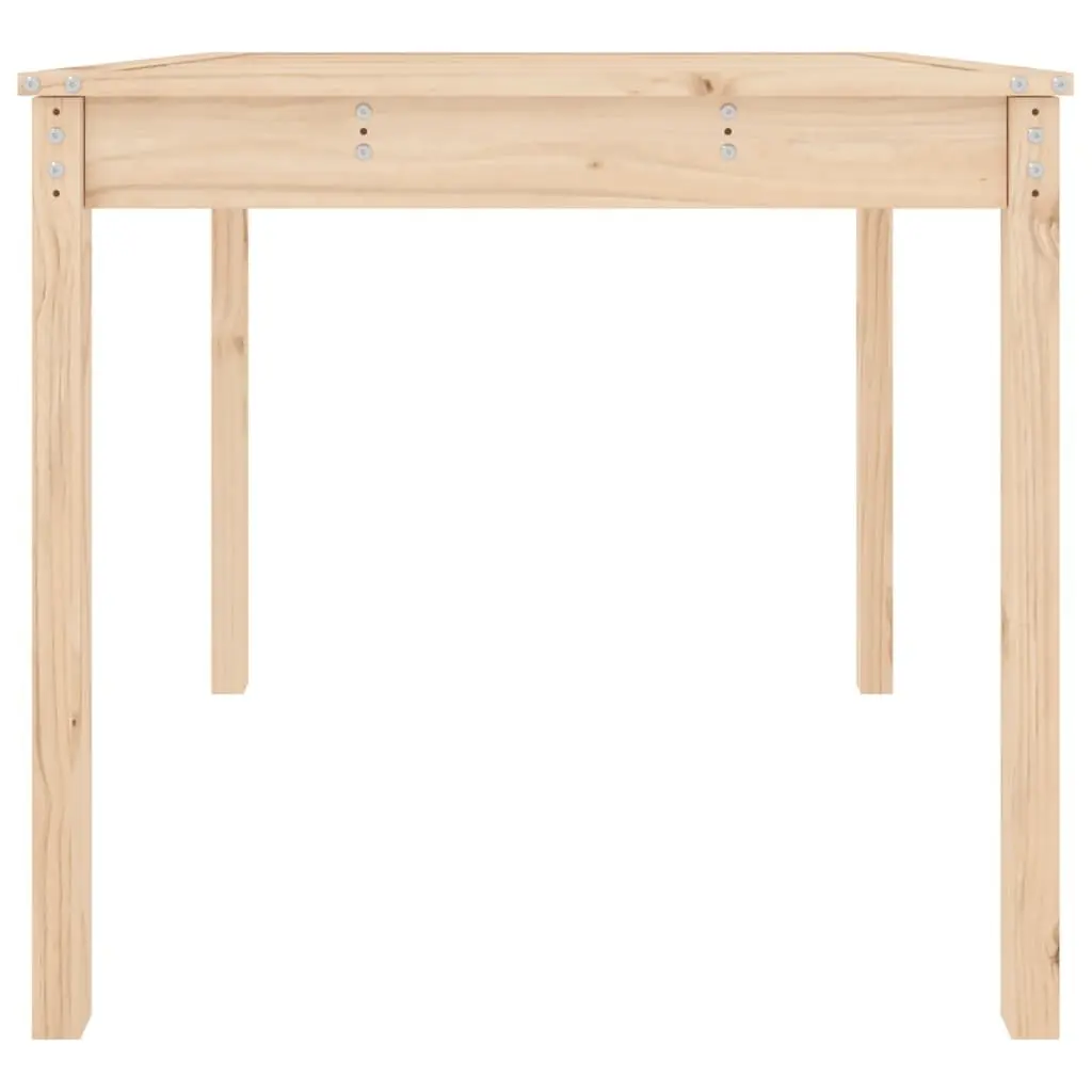 Garden Table 82.5x82.5x76 cm Solid Wood Pine Outdoor Patio Furniture Brown