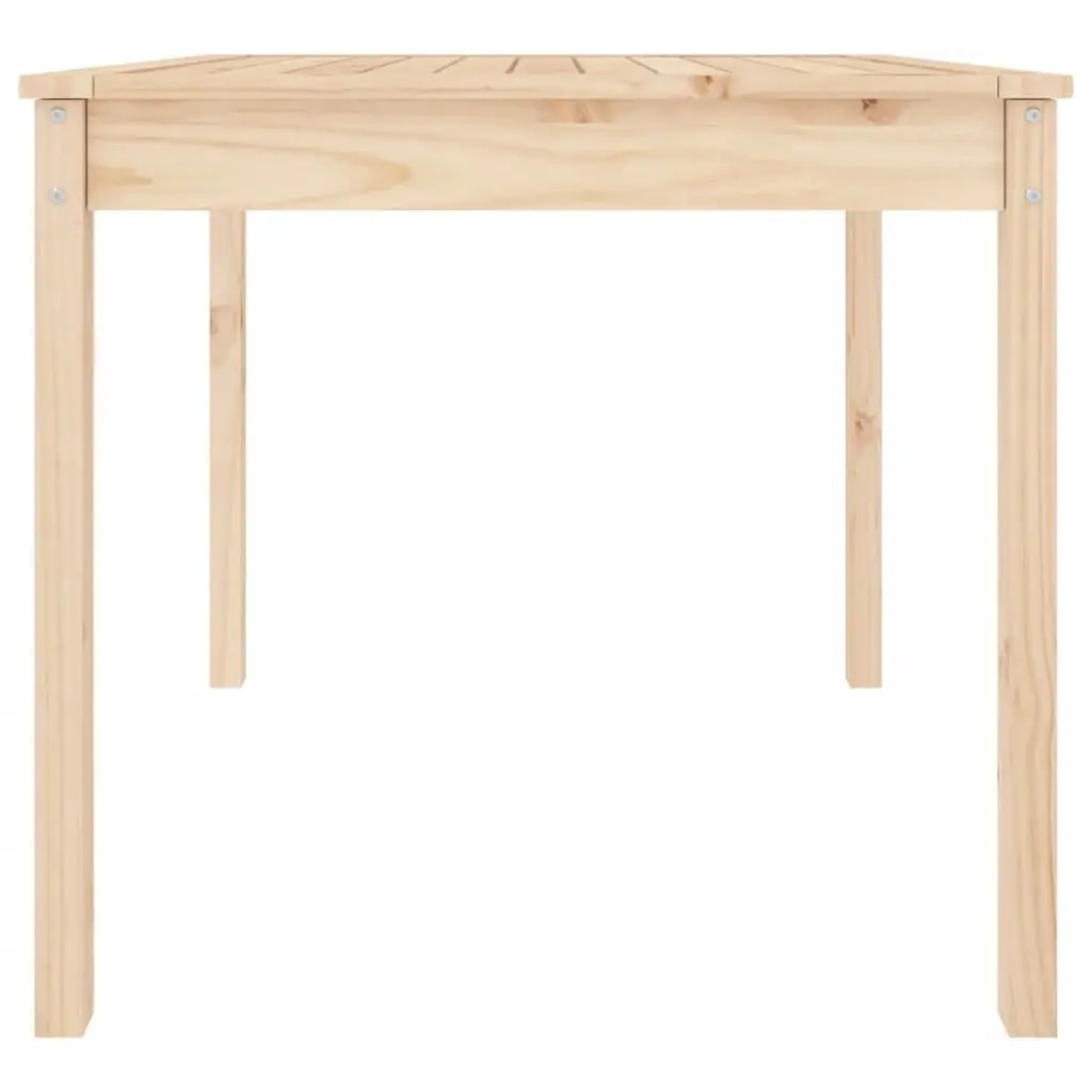 Garden Table 82.5x82.5x76 cm Solid Wood Pine Outdoor Patio Furniture Brown