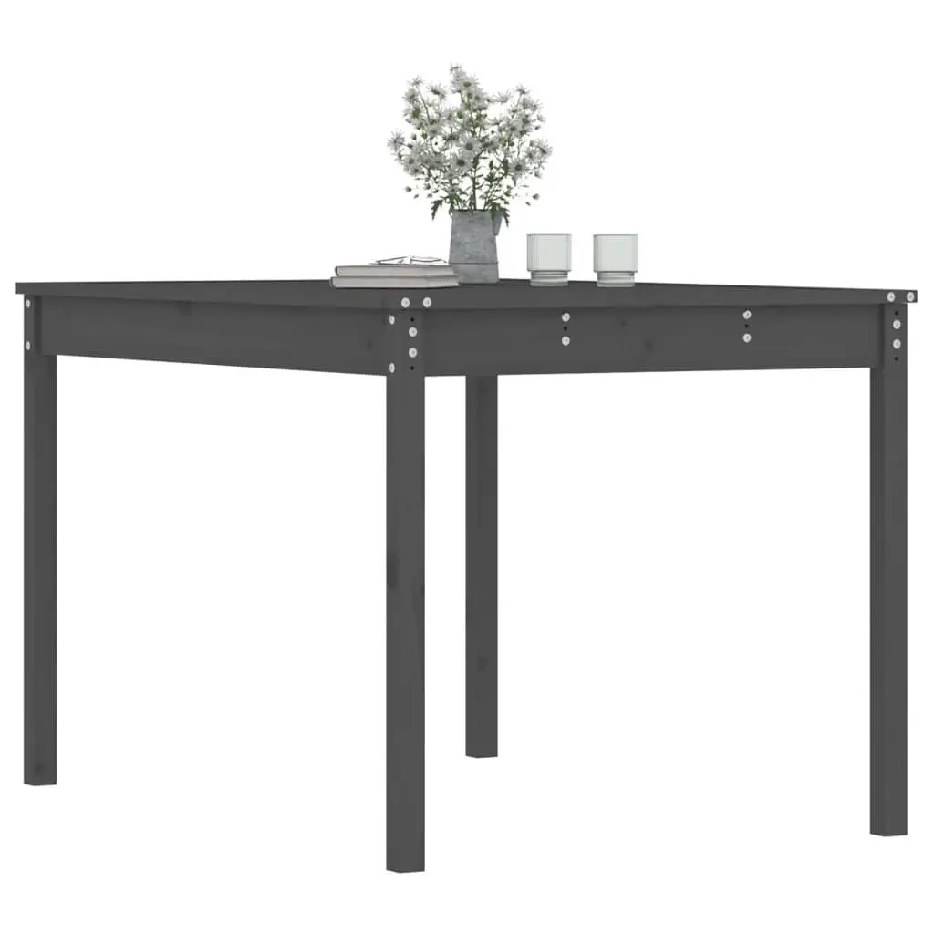 Grey Garden Table for Outdoor Dining
