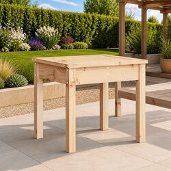 Outdoor Garden Bench Solid Wood Pine Slatted Design Patio Seating Brown