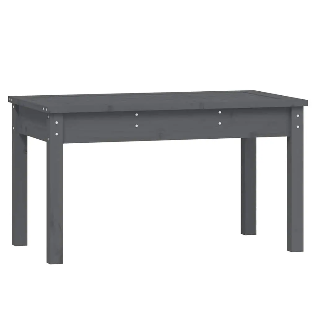 Grey Solid Wood Pine Garden Bench for Outdoors