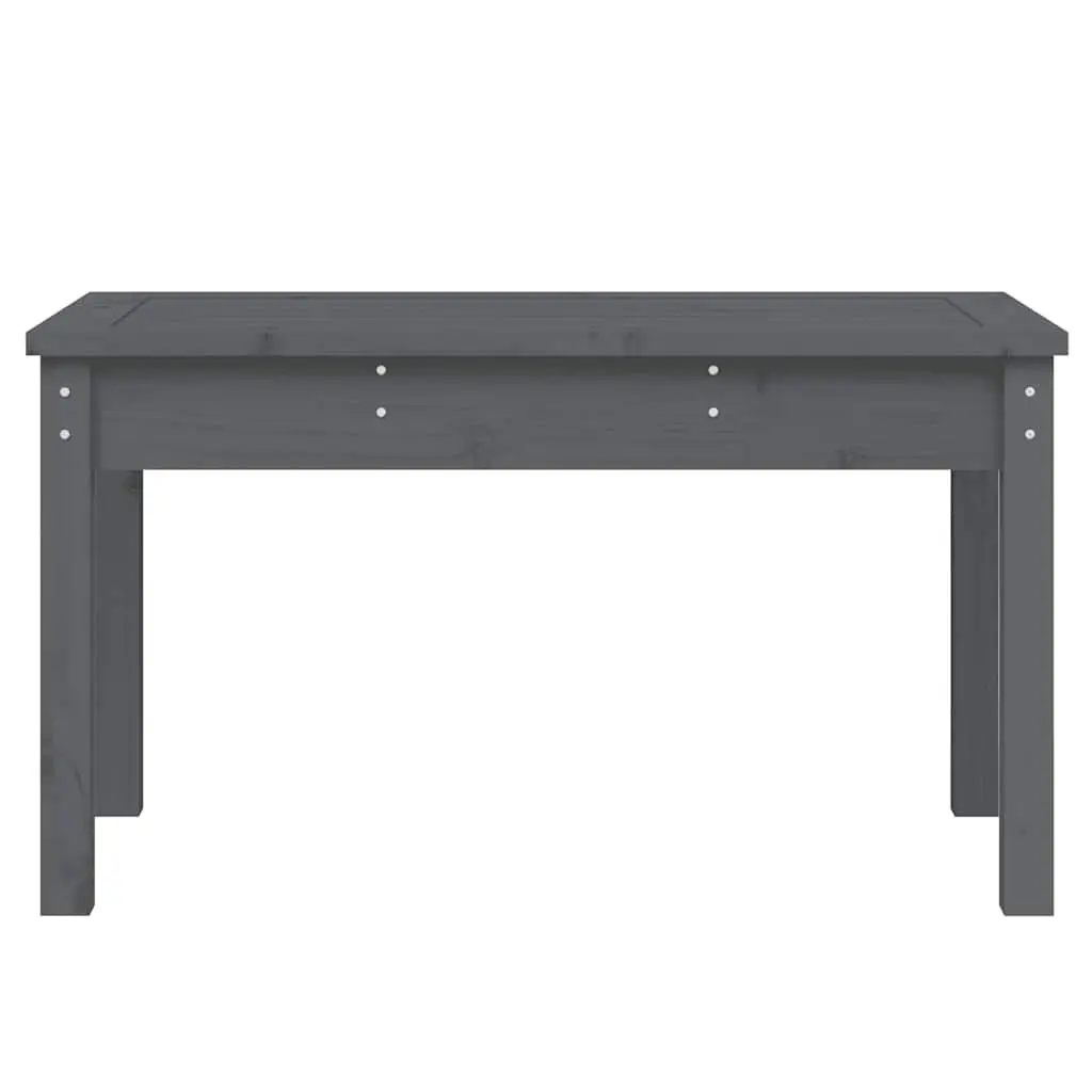 Grey Solid Wood Pine Garden Bench for Outdoors