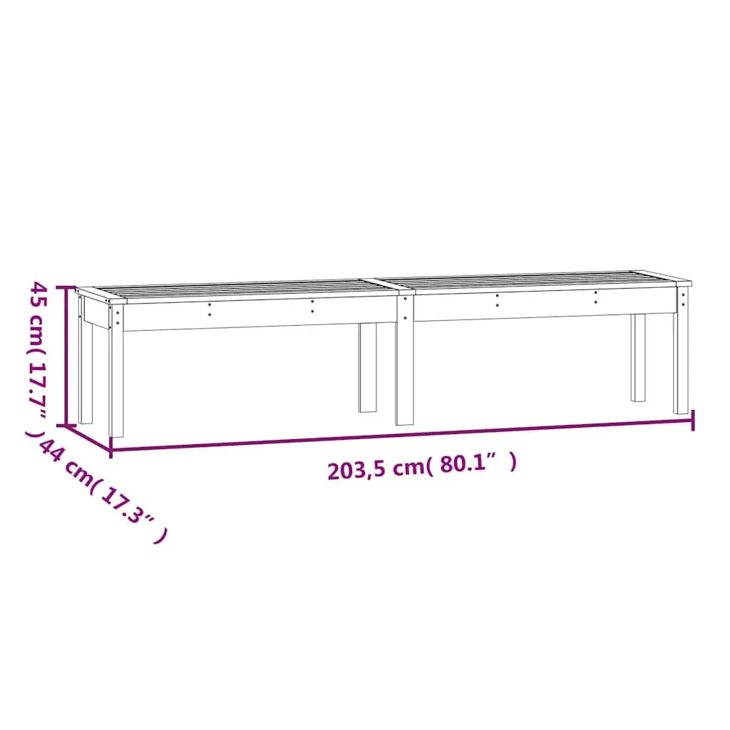 2-Seater Garden Bench for Outdoor Spaces