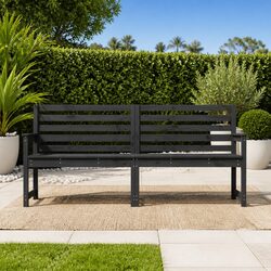 Solid Pine Wood Garden Bench for Outdoor Seating