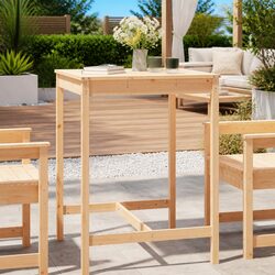 Sturdy Solid Wood Garden Table for Outdoor Spaces