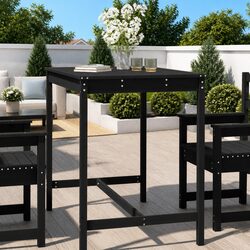 Premium Solid Pine Wood Garden Table for Outdoor Use