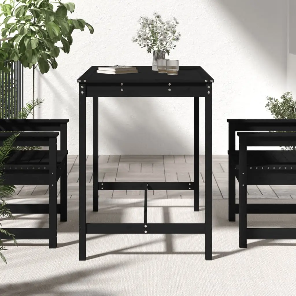 Solid Pine Wood Garden Table for Outdoor Use
