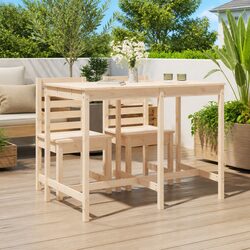 Sturdy Solid Pine Outdoor Garden Table 159.5x82.5x110cm