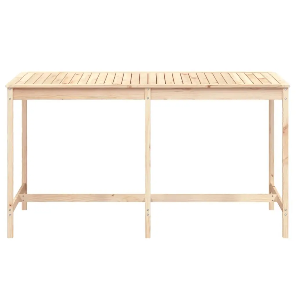Solid Wood Pine Garden Table for Outdoors