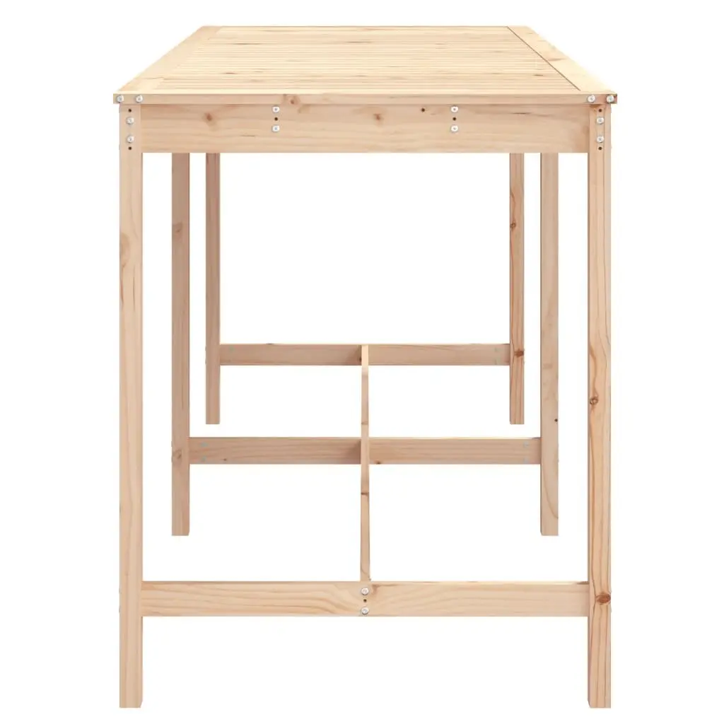 Solid Wood Pine Garden Table for Outdoors