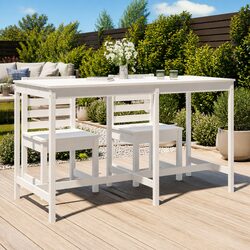 Durable Solid Wood Garden Table for Outdoor Spaces