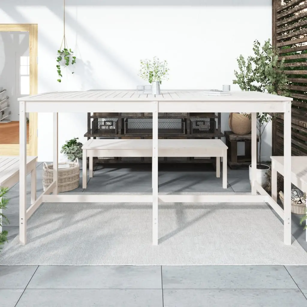 Solid Wood Garden Table for Outdoor Spaces